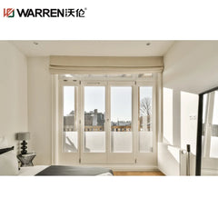 Warren 32x76 French Aluminum Fixed Glass Brown 6 Panel Rustic Door Living Room