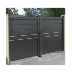 High Quality Retractable Sliding Automatic Garden Stacking Aluminium Picket Main Gate Outside