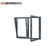 Warren 30x48 Tilt And Turn Aluminium Low E Double Glazed Brown Standard House Window With Screen