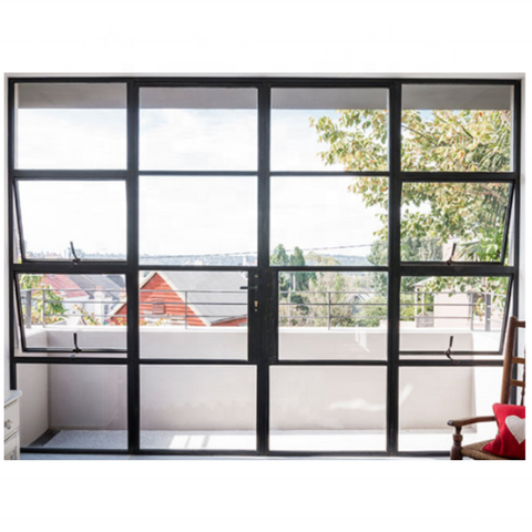 WDMA  2020 popular sales steel windows made out of imported hot rolled steel metal french iron grill modern windows and doors designs