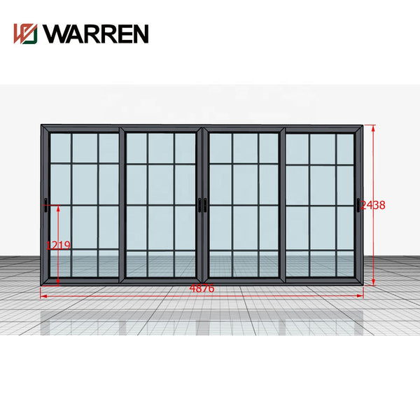 Warren 16 x 8 Sliding Glass Door Cost Of Hurricane Sliding Glass Doors