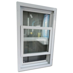 WDMA American Style Single Hung Vinyl Window Vertical Sliding PVC Window With Glass
