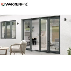 64x80 French Aluminium Double Glazing Brown Outdoor Outside Door Patio