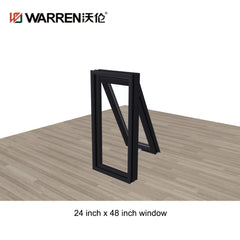 24x48 window factory directly supply horizontal villa home fixed awning window for bathroom