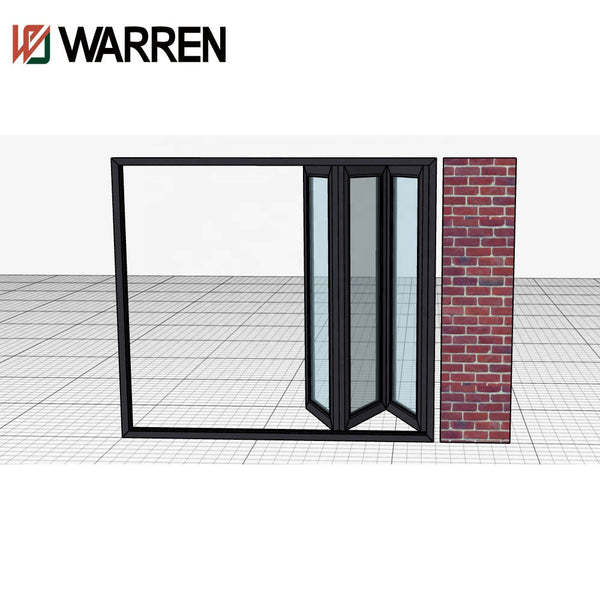100*35 folding door with Sobinco Hardware and warren glass factory sale