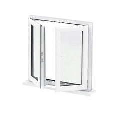 WDMA Manufacturer Double Glazed Casement Window American Pvc Window Profile With Wholesale Price