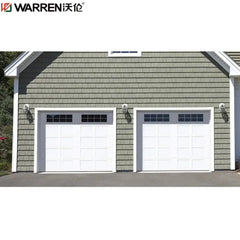 WDMA 8' x 7' Garage Door Roll Up Interior Door Glass Garage Door Prices Insulated Black