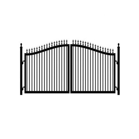 Factory Garden Used Manual Aluminum Metal Temporary Decorative Driveway Fence Gate