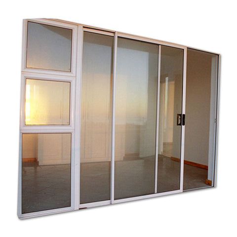 WDMA Customized High Quality Soundproof Huge Tempered Glass Sliding UPVC Windows Used For Hotel