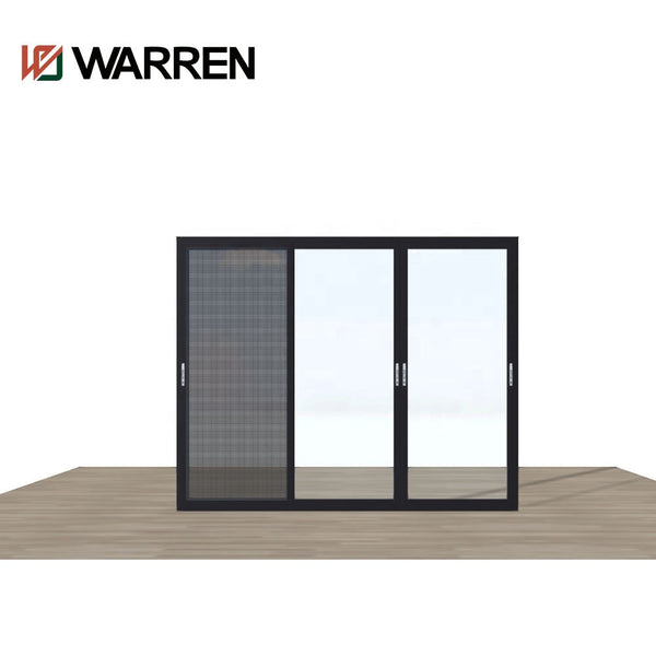 Warren 76x36 Aluminum patio glass sliding window color customized good quality for sale