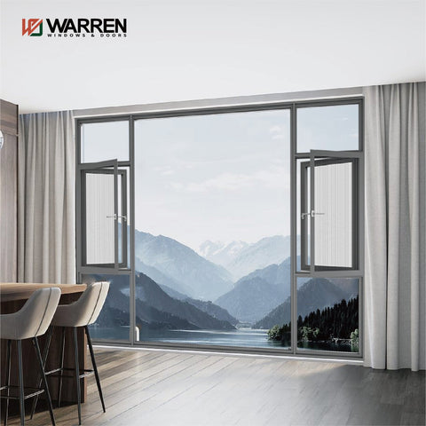 Factory Wholesale Aluminum Tilt And Turn Windows Heat Insulation Aluminum Casement Window With Screens