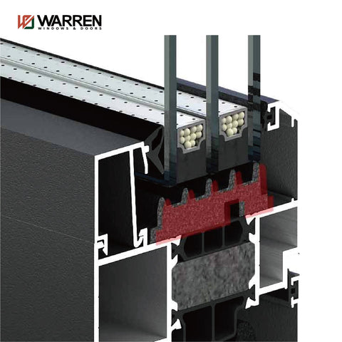 Warren 5 foot window top quality energy efficient low-E triple galzed thermal break tilt and turn window