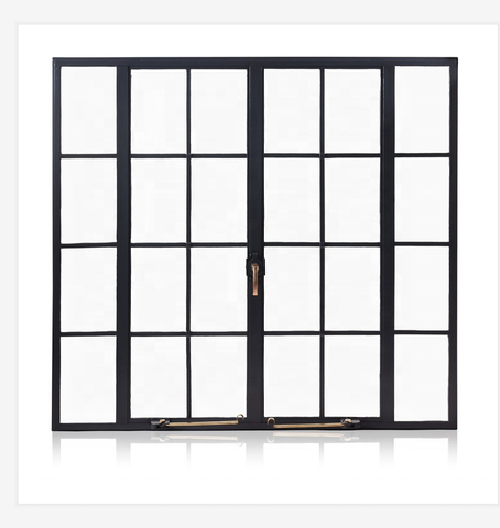 WDMA Factory Price Exterior French Door Glass Door Wholesale Security French Steel Door
