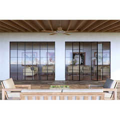 WDMA Vintage Casement Steel Door With Foggy Glass
