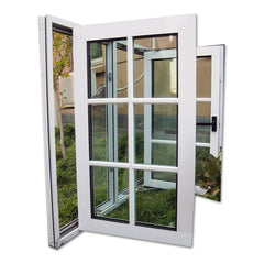WDMA High Quality UPVC Frames Modern Design Swing Window For Apartment