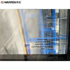 WDMA 24x80 French Metal Internal Glass Black Internal Office Door Insulation