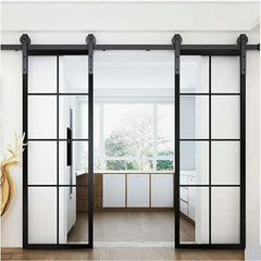 WDMA Single Casement Corner Tempered Glass Panel French Door