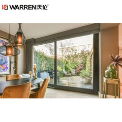 108x80 Sliding Aluminium Double Glazing Grey Double Pane Narrow Door Bathroom