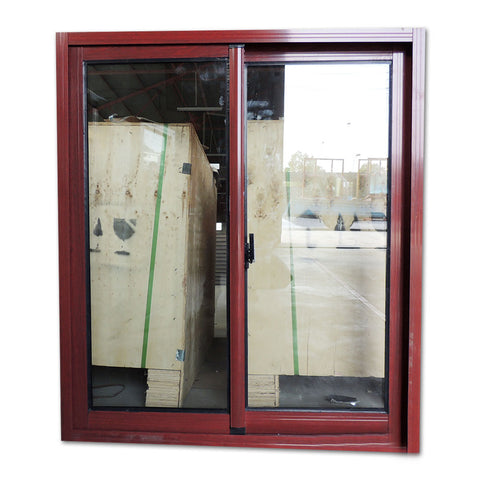 WDMA New Design Aluminium Frame tempered glass sliding window With Grill