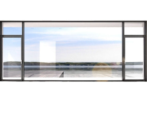 Narrow frame glass double and triple glazing thermal break aluminium tilt and turn windows