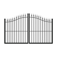 Factory Garden Used Manual Aluminum Metal Temporary Decorative Driveway Fence Gate