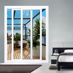 Customized upvc/ pvc/ plastic glass sliding door for sale