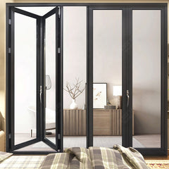 China WDMA safe glass folding/ bifold/ bi folding door