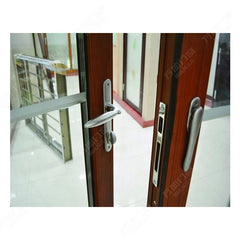 aluminium weather proof tempered glass folding door grill design