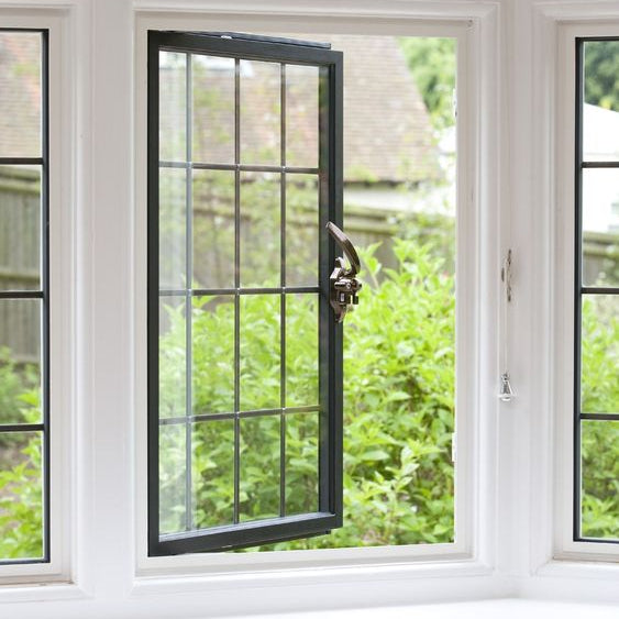 WDMA  China Shanghai best steel frame slim french windows of double tempered glass for villa