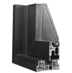 WDMA narrow frame bathroom black interior partition frosted sliding glass door