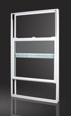WDMA Factory Customized Sizes Soundproof Double Hung UPVC White Windows With Glass