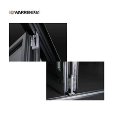 WDMA 4 Fold Doors Folding Patio Doors 96x80 Vinyl Bifold Patio Doors Glass Exterior