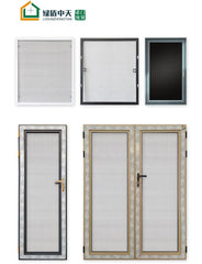WDMA Thermal break aluminum frame glass built in screen double glazed casement window
