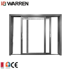 Aluminum sliding door wardrobe with mirror double sliding shower door