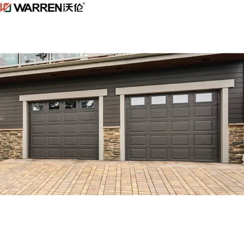 WDMA 16x8 Garage Doors With Pedestrian Door For Sale Pedestrian Garage Door Aluminum Luxury