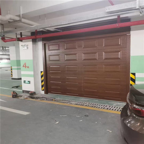China WDMA black sectional panel garage door black garage door