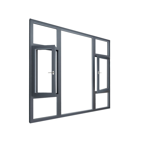 WDMA Chinese supplier custom size design double-layer toughened large glass fixed window for doors and windows