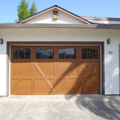 China WDMA Reliable quality decorative external vertical steel bifold garage door