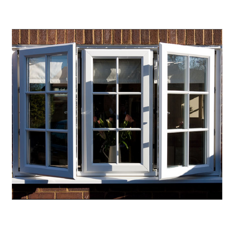 WDMA House Used White Vinyl Double Glazed Glass Window Factory Customized PVC Hurricane Impact Soundproof Casement Windows
