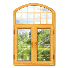 WDMA Ce Certificate Simple Design Aluminum Single Glass Casement Windows for Villa