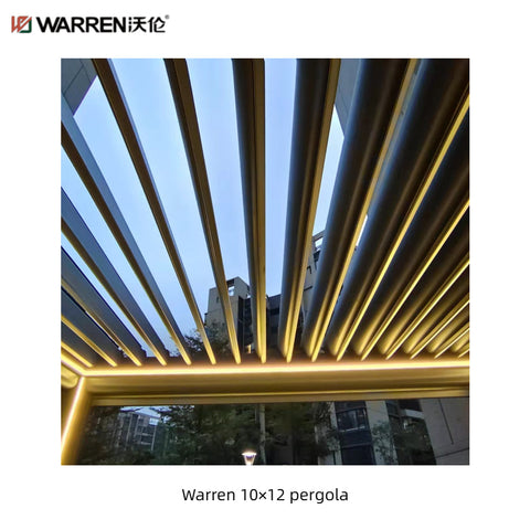 Warren 10x12 deck pergola with aluminum alloy waterproof roof