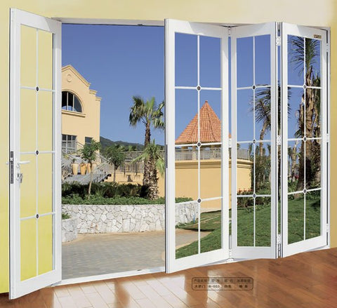 WDMA Factory Competitive Price Customized Folding Double Glazed Glass PVC Windows Designs