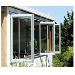 WDMA bifold glass window thermal break aluminum fold up window