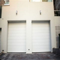China WDMA Aluminum alloy material frosted glass garage door with pedestrian access door and windows