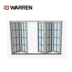 Warren 45*100 folding door with double glass and best hardware aluminium material heat insolution