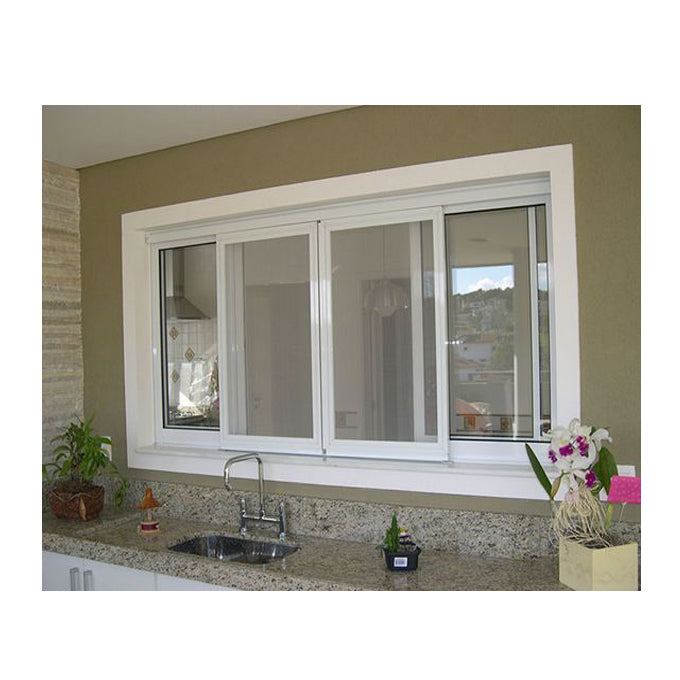 Aluminum Window Frame Champagne Color Sliding Windows Triple Double Gl ...