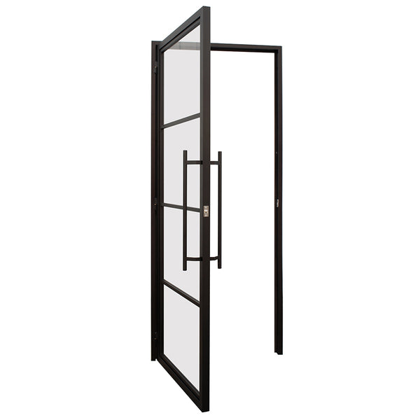 WDMA Usa Modern Style Barn Door Kit Sliding Pocket Door Hardware Bathroom Glass Door