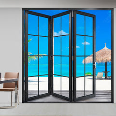 Customized aluminum bifold sliding door