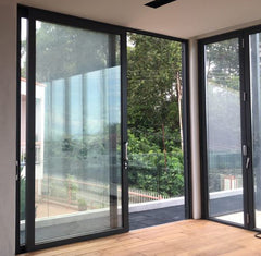Heat insulation aluminium framed sliding glass door on China WDMA