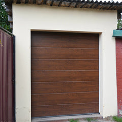 China WDMA Customized modern design steel garage doors with pedestrian door